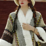 Buddha Stones Tibetan Multicolored Striped Shawl Winter Cozy Travel Scarf Wrap Tibetan Shawl BS 3