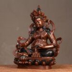 Buddha Stones Yellow Jambhala Bodhisattva Figurine Compassion Copper Statue Home Office Decoration Decorations BS 11