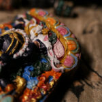 Buddha Stones Mini Daikokuten God of Wealth Buddha Tibet Clay Serenity Home Decoration Decorations BS 4