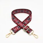 Buddha Stones Multicolor Embroidered Shoulder Bag Straps Bag Straps BS Red Light Blue
