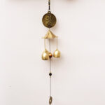 Buddha Stones Blessing Letter Elephant Bagua Auspicious Coin Wall Hanging Chime Bell Handmade Home Decoration Decorations BS 3