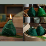 Buddha Stones Dragon Boat Festival Zongzi Pattern Scented Candle Gift For Family Friends Candles BS 23