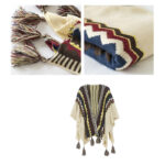 Buddha Stones Tibetan Colorful Striped Shawl Tassels Cozy Warm Travel Scarf Wrap Tibetan Shawl BS 7