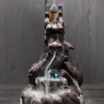 Buddha Stones Tibetan Dragon Protection Incense Burner Decoration Decoration BS 1