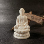 Buddha Stones Mini Ivory Fruit Tathagata Buddha Lotus Kwan Yin Avalokitesvara Manjusri Samantabhadra Serenity Desk Decoration Decorations BS 18