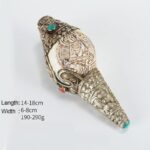 Buddha Stones Tibetan Handmade Engraved Shankha Buddha Conch Shell Wealth Positive Decoration Decorations BS Guru Rinpoche
