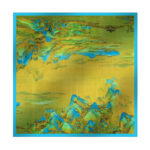 Buddha Stones A Panorama of Rivers and Mountains 100% Mulberry Silk Scarf Premium Grade 6A Silk Shawl Silk Scarf BS 27
