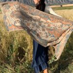 Buddha Stones Tibetan Flower Branch Tassel Shawl Cozy Travel Scarf Wrap Tibetan Shawl BS 2