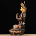 Buddha Stones Bodhisattva Chenrezig Four-armed Avalokitesvara Protection Copper Statue Decoration Decorations BS 5
