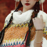 Buddha Stones Tibetan Multicolored Striped Shawl Winter Cozy Travel Scarf Wrap Tibetan Shawl BS 18