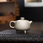 Buddha Stones Yixing Semi-handmade Beige Purple Clay Kung Fu Teapot 200ml Teapot BS 1
