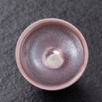 Buddha Stones Chinese Pink Gold Jianzhan Porcelain Teacup Kung Fu Tea Cup Jian Zhan Tea Cup BS 8.7cm*5.2cm*135ml