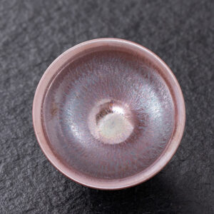 Buddha Stones Chinese Pink Gold Jianzhan Porcelain Teacup Kung Fu Tea Cup Jian Zhan Tea Cup BS 8.7cm*5.2cm*135ml