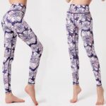 Buddha Stones Colorful Flower Petal Leaves Print Sports Exercise Fitness High Waist Leggings Women's Yoga Pants Women's Leggings BS 5