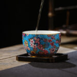 Buddha Stones Jingdezhen Porcelain Overglaze Decoration Colorful Flowers Ceramic Teacup Kung Fu Tea Cups Cup BS 5