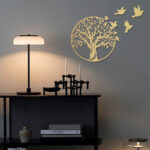 Buddha Stones Tree of Life Birds Sign Housewarming Gift Unity Wall Art Wall Art BS 5
