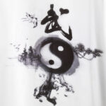 Buddha Stones 3Pcs Yin Yang Tree Tai Chi Spiritual Zen Practice Meditation Prayer Uniform Unisex Clothing Set Clothes BS 8