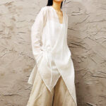 Buddha Stones Simple White Beige Pattern Meditation Spiritual Zen Practice Yoga Clothing Women's Clothes Clothes BS 2