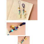 Buddha Stones Mini Cute Deer Glowstone Luminous Lucky Deer Energy Key Chain Phone Car Hanging Decoration Key Chain BS 6