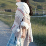 Buddha Stones Tibetan Multicolored Wavy Lines Knitted Striped Shawl Coat Winter Cozy Travel Scarf Wrap Tibetan Shawl BS 27