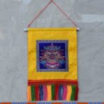Vajra Auspicious Symbols Spiritual Power Wall Art (Extra 30% Off | USE CODE: FS30) Wall Art BS 8 Auspicious Symbols Blue