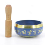 Buddha Stones Tibetan Sound Bowl Handcrafted for Relaxation Meditation Prayer Singing Bowl Set Singing Bowl BS 9
