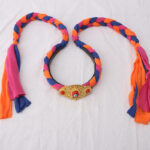Buddha Stones Tibetan Colorful Tassel Beads Hair Decoration Hair Accessories Decorations BS Orange Prismatic