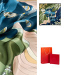 Buddha Stones Jungle Oil Painting Auspicious Clouds 100% Mulberry Silk Scarf Premium Grade 6A Double-sided Silk Neck Scarf Silk Shawl BS 28