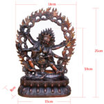 Buddha Stones Tibet Mahakala Bodhisattva Figurine Compassion Copper Statue Decoration Decorations BS 15