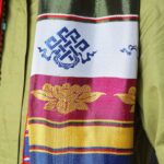Buddha Stones Tibetan Lucky Blessing Multicolored Lotus Mantra Jacquard Khata Decoration Decorations BS 2