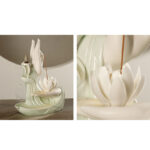 Buddha StonesTibetan Lotus Blessing Incense Burner Decoration Decoration BS 9