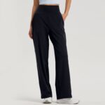 Buddha Stones High Waist Breathable Track Pants For Sports Fitness Yoga Track Pants BS Black XL(Waist 69cm/Hips 113cm/Length 106cm)