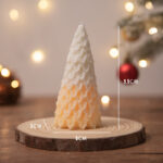 Buddha Stones Christmas Tree Scented Soy Wax Candle Gift For Family Friends Candles BS Yellow Pine Tree(Lime Basil & Mandarin)