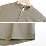 Buddha Stones Solid Color Men Short Sleeve Button Linen Shirt Men's Shirts BS 5