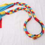 Buddha Stones Tibetan Colorful Tassel Beads Hair Decoration Hair Accessories Decorations BS Yellow Round Bead