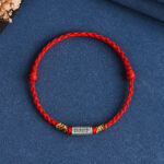 Buddha Stones Handcrafted 925 Sterling Silver Everything Goes Well Design Protection Strength Bracelet Anklet (Extra 30% Off | USE CODE: FS30) Bracelet Anklet BS 2