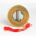 Buddha Stones Feng Shui Bagua Map Copper Coin Chinese Knotting Balance Energy Map Bagua Map BS 16cm Bagua Map Concave Mirror