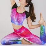 Buddha Stones 2Pcs Undersea World Mysterious Girl Gradient Color Print Top Pants Sports Fitness Yoga Women's Yoga Sets 2-Piece Outfit BS 8