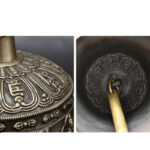 Buddha Stones Tibetan Engraved Buddha Dragon Wind Chime Bell Copper Luck Wall Hanging Decoration Decorations BS 10