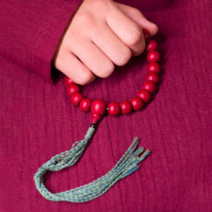 Buddha Stones Abelia Biflora Wood Warding Off Evil Spirits Wrist Mala Wrist Mala BS 15mm 21 Beads