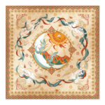 Buddha Stones Dunhuang Riyue Mountain 100% Mulberry Silk Scarf Dunhuang Shawl Silk Scarf BS 3