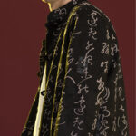 Buddha Stones Chinese Calligraphy Clothing Jacket Coat Tang Suit Men Clothing Clothes BS 2