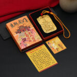 Buddha Stones Feng Shui Auspicious Star Wenchang Pen Pagoda Koi Fish Car Hanging Decoration Car Hanging Decoration BS 13