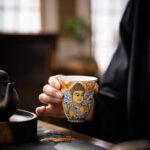 Buddha Stones Dunhuang Color Flying Apsaras Teacup Kung Fu Tea Cup Cup BS 2