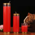Meditation Prayer Altar Candle Buddhist Temple Rituals Use Items (Extra 30% Off | USE CODE: FS30) Prayer Altar Candles BS 6