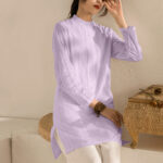Buddha Stones 2Pcs Long Sleeve Yoga Clothing Meditation Clothing Top Pants Women's Set Clothes BS Purple Top&Beige Pants XXL