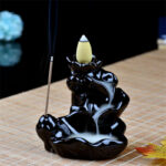 Handcrafted Waterfall Incense Holder Backflow Cone Ceramic Burner Incense Burner BS 4
