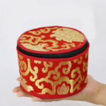 Buddha Stones Tibetan Singing Bowl Storage Bag with Zipper Closure Decoration Decorations BS 1