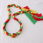 Buddha Stones Tibetan Colorful Tassel Beads Hair Decoration Hair Accessories Decorations BS Green Round Bead