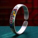 Buddha Stones Feng Shui Five Emperor Coins Peanut Wealth Bracelet Bangle Bracelet Bangle BS Five Emperor Coins(Protection♥Wealth)